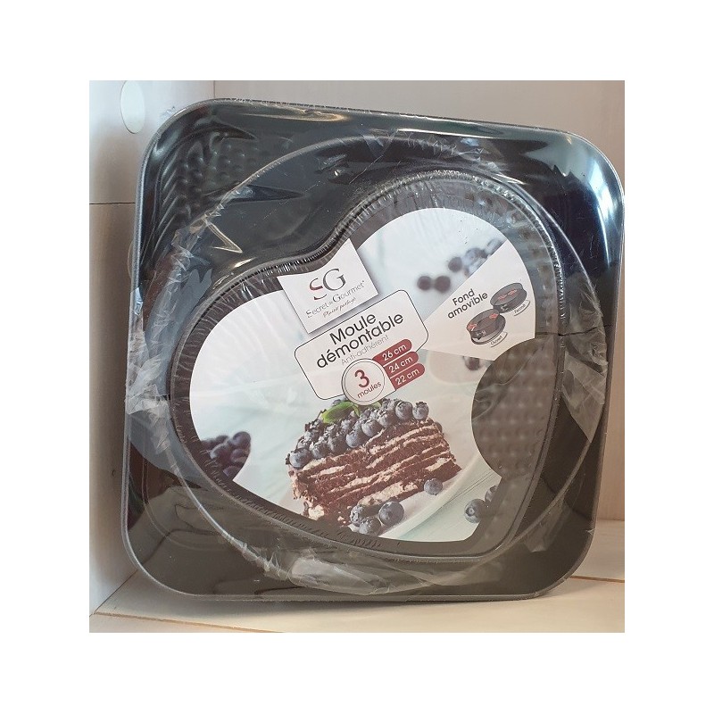 Moules démontables par trois