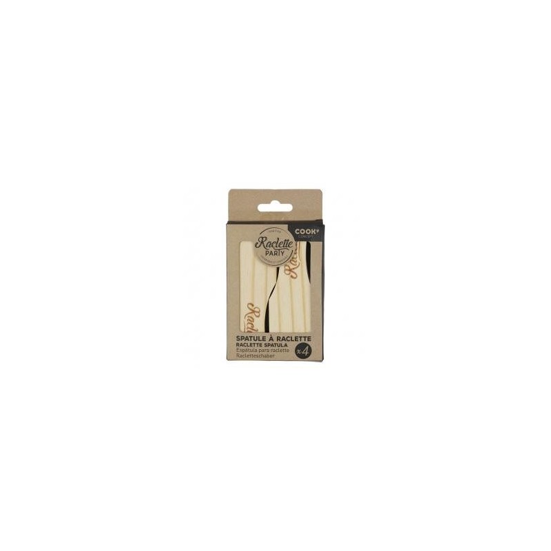 Spatules à raclette en bois