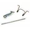 Crochet et ressort pour porte lave-linge Candy et Hoover