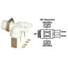 Electrovanne Universelle 2 voies pour lave-linge